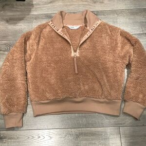 Half zip fleece pullover, size XS.